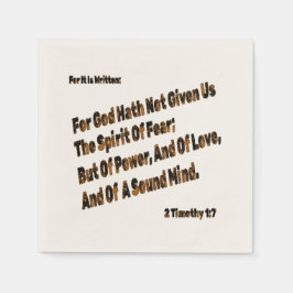 Gott hat uns den Geist der Angst nicht gegeben Serviette