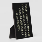 Gott hat uns Freunde gemacht weil... Freundschafts Fotoplatte (Seite)