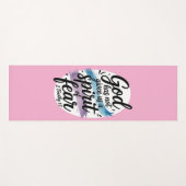 Gott hat uns keinen Geist der Angst gegeben Yogamatte (Vorderseite (Horizontal))