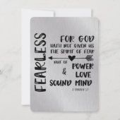 Gott hat uns keinen Geist der Furcht-Schrift gegeb (Vorderseite)