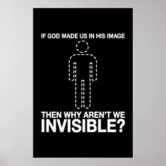 Gott hat uns nach seinem Bild gemacht, warum sind Poster