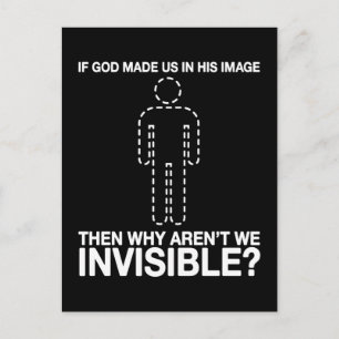 Gott hat uns nach seinem Bild gemacht, warum sind Postkarte
