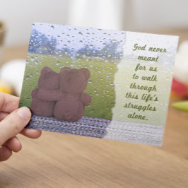 Gott hat uns nie Gewollt, allein zu gehen - ich bi Dankeskarte