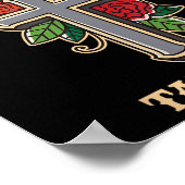 Gott Hates Tattoos Poster (Ecke)