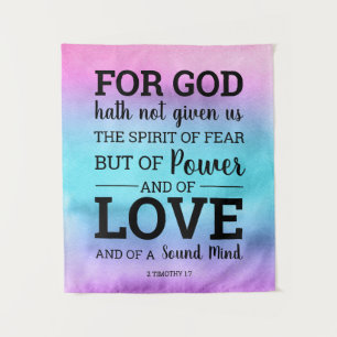 Gott Hath uns den Geist der Furcht-Schrift nicht Wandteppich