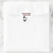 Gott hatte keine Religion! - Mahatma Gandhi Runder Aufkleber (Tasche)