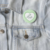 Gott heilt die Gebrochenen Sanftes Grün Ermutigend Button (Beispiel)