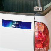 GOTT, HELFE AUTOAUFKLEBER (Auf Lkw)