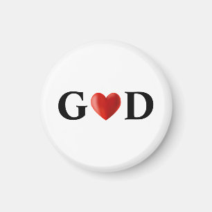 Gott-Herz-Kalligrafie Magnet