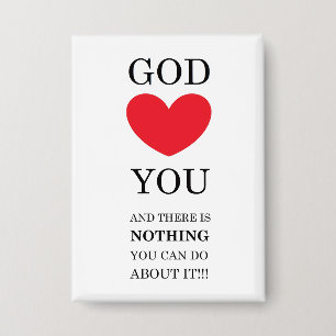 Gott Herz Sie Button