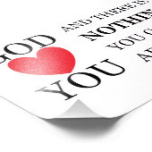 Gott Herz Sie Fotodruck (Ecke)