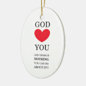 Gott Herz Sie Keramik Ornament (Links)