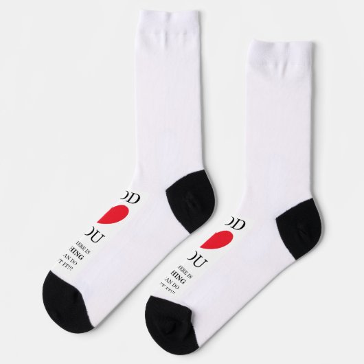 Gott Herz Sie Socken (Linkes Detail)