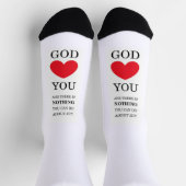 Gott Herz Sie Socken (Oben)