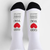 Gott Herz Sie Socken (Oben)