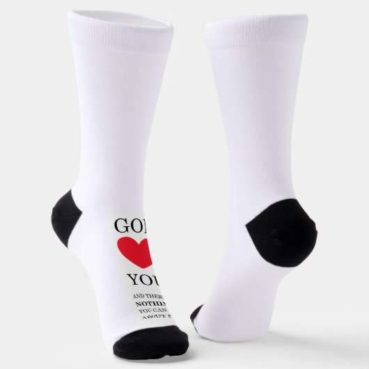 Gott Herz Sie Socken (Gewinkelt)