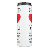 Gott Herz Sie Thermosbecher (Rückseite)