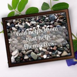 Gott hilft ihnen, motivierend Poster zu erhalten