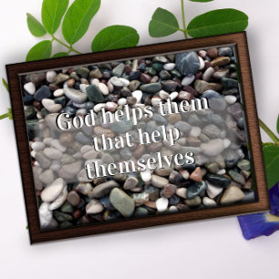 Gott hilft ihnen, motivierend Poster zu erhalten