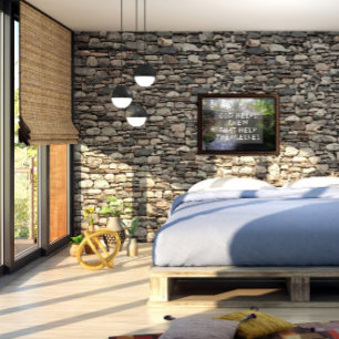 Gott hilft ihnen Spruch Brücke Foto Poster