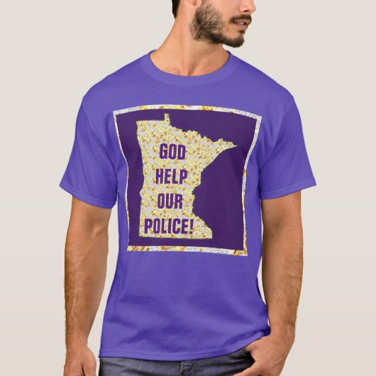 GOTT HILFT UNSERER POLIZEI T-Shirt (Vorderseite)