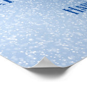 Gott hilft Wünschen für das neue Jahr Poster (Ecke)