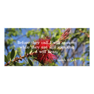 Gott hört deine Bibel Verse Rack Card Werbekarte