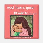 Gott hört deine Gebete Magnet (Vorne)
