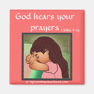 Gott hört deine Gebete Magnet