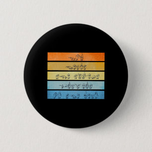 Gott hört Gebete Gehörlosen-Bewusstsein Vintage Ge Button
