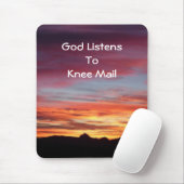Gott hört zu Knie-Post mousepad (Mit Mouse)