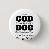 Gott/Hund - Ein MisterP-Button Button (Vorderseite)