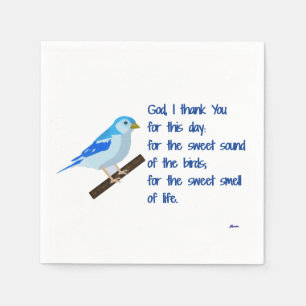 Gott I danken Ihnen für diesen Tag Serviette