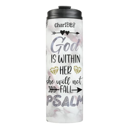 Gott in ihr: Entschwindende Kraft Thermosbecher (Vorderseite)