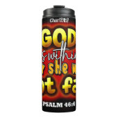 Gott in ihr: Sie liebt Thermosbecher (Vorderseite)