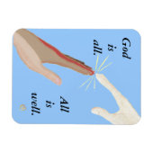 Gott ist alles, nun Energie, Multi-Rasse-Hands-Mag Magnet (Horizontal)