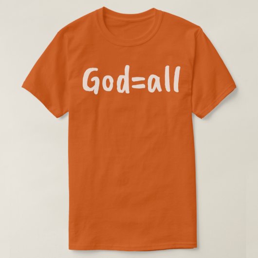 Gott ist alles T-Shirt (Design vorne)