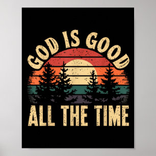 Gott ist allezeit gut, christlicher Bibelvers Jes Poster