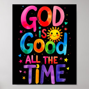 Gott ist allezeit gut Jesus Christus Christliches  Poster