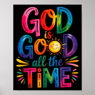 Gott ist allezeit gut Jesus Christus Christliches  Poster