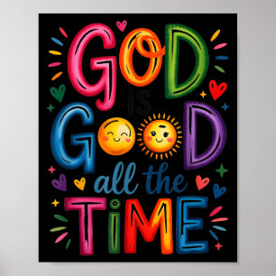 Gott ist allezeit gut Jesus Christus Christliches Poster