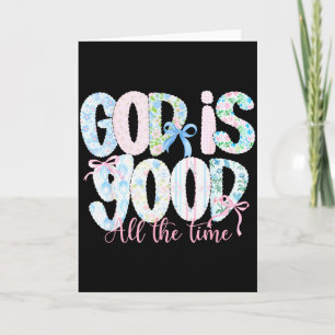 Gott ist allezeit gut Religiöser Glaube Christentu Karte