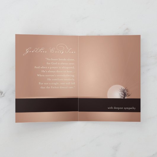 Gott ist bei dir - Sympathiekarten Karte (Innenseite)