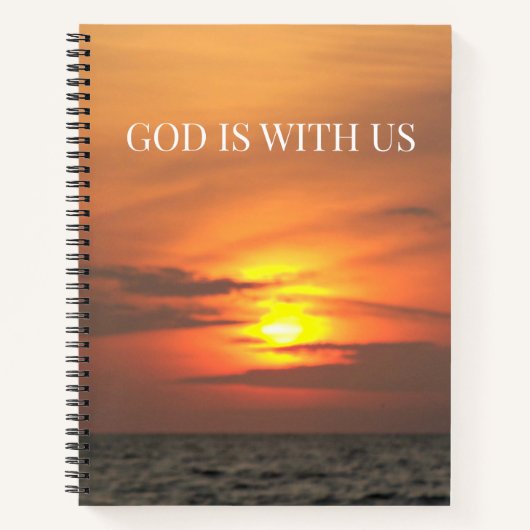 Gott ist bei uns - Ein Ort für die Schrift Notizblock (Vorderseite)