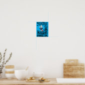 Gott ist Chef Mitarbeiter Süße Ente Christlich Poster (Küche)