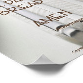 Gott ist das große Tischgebet Poster (Ecke)