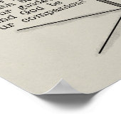 Gott ist dein Begleiter Poster (Ecke)