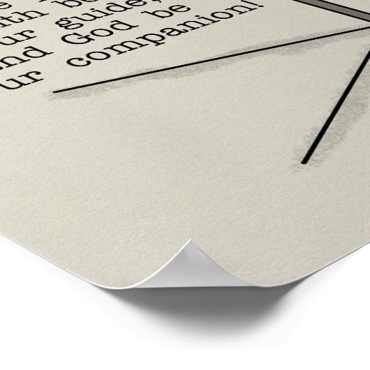 Gott ist dein Begleiter Poster (Ecke)