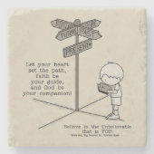 Gott ist dein Begleiter Steinuntersetzer (Vorderseite)