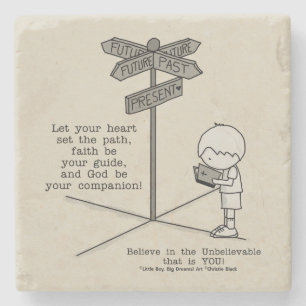 Gott ist dein Begleiter Steinuntersetzer